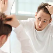 Hair loss troubles - Hair 4 Life Medical Patient inspecting his hairline