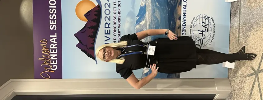 Dr Kelemen at the 32nd ISHRS meeting in Denver, CO.